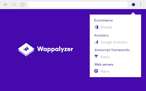 Wappalyzer ডাউনলোড করুন – ওয়েবসাইট টেকনোলজি শনাক্ত করুন - Screenshot 1