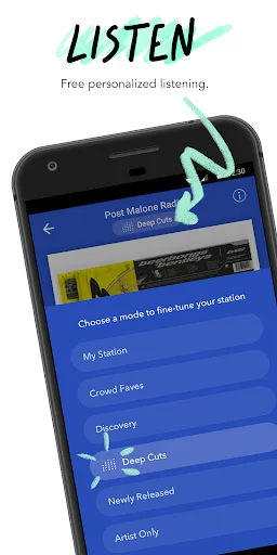 Pandora Music & Podcasts ডাউনলোড করুন – সেরা মিউজিক স্ট্রিমিং - Screenshot 1
