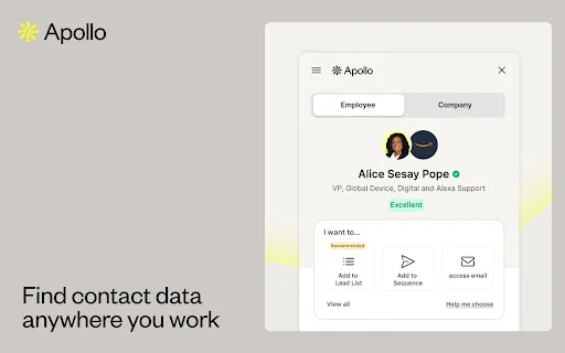 Apollo.io ডাউনলোড করুন – সেরা B2B লিড জেনারেশন ও ইমেইল ফাইন্ডার - Screenshot 1