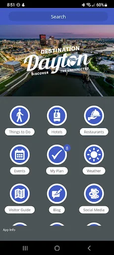 Destination Dayton অ্যাপ ডাউনলোড করুন – ডেটন ভ্রমণের সেরা গাইড - Screenshot 1