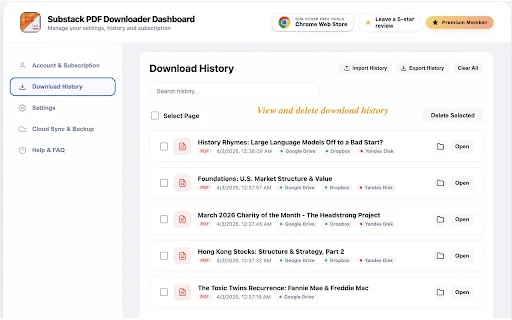 Substack PDF Downloader ডাউনলোড করুন – PDF ও Markdown সেভ করুন - Screenshot 5