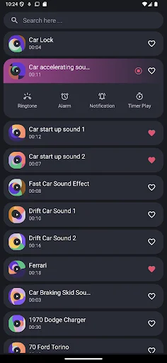 Car Sounds ডাউনলোড করুন – সেরা গাড়ির সাউন্ড ও রিংটোন - Screenshot 1