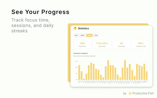 Yellow Tomato Pomodoro Timer ডাউনলোড করুন – সেরা ফোকাস টুল - Screenshot 4