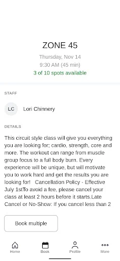 Big Sky Fitness ডাউনলোড করুন – আপনার মোবাইল থেকে ক্লাস শিডিউল করুন - Screenshot 3