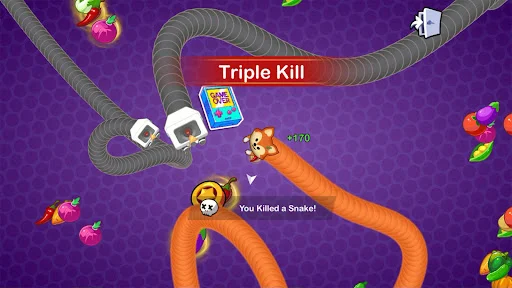 Worms Merge-io গেমটি ডাউনলোড করুন – সেরা স্নেক গেম খেলুন - Screenshot 6