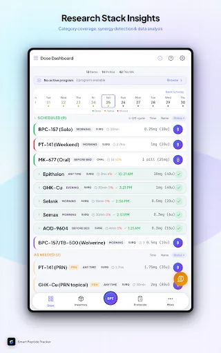 Smart Peptide Tracker ডাউনলোড করুন – সেরা পেপটাইড ট্র্যাকিং অ্যাপ - Screenshot 15