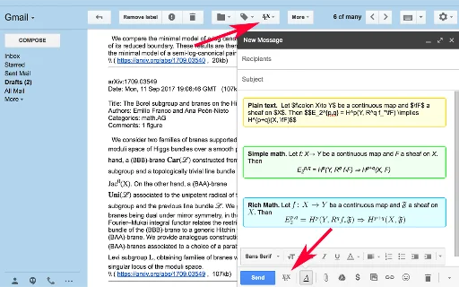TeX for Gmail ডাউনলোড করুন – জিমেইলে ম্যাথ ইকুয়েশন লিখুন - Screenshot 1