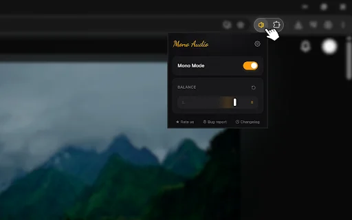 Mono Audio ডাউনলোড করুন – ব্রাউজার অডিও মোনো এবং ব্যালেন্স অ্যাডজাস্ট করুন - Screenshot 1