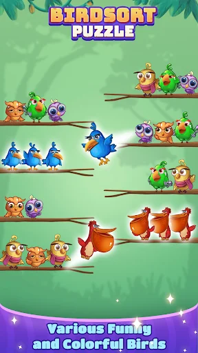 Bird Sort: Color Puzzle Master ডাউনলোড করুন – সেরা পাজল গেম - Screenshot 11
